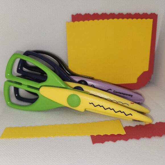 Fiskars Contemporary Corner Edger Scissor/Rocky &Scallop Craft Smart Paper Edger - Picture 3 of 16